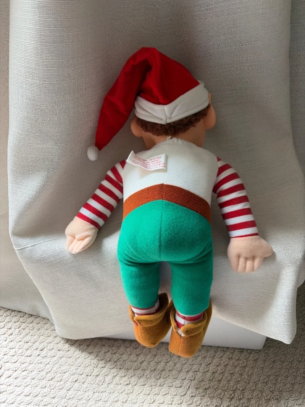 1983 Rare Vintage 7 UP Sparkly Plush Elf 18” Holiday Helper Doll